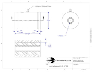 Bushing Sleeve Kit HD - 2" OD